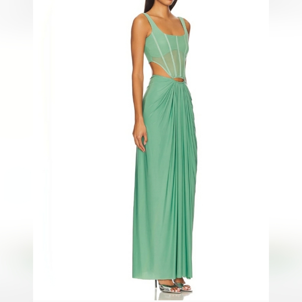 Elegant Green Maxi Skirt